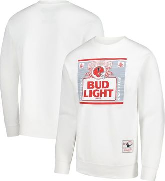 Mitchell & Ness Mens Mitchell & Ness x Bud Light White Atlanta Falcons The Crest Pullover Sweatshirt at Nordstrom, Size Xxx-Large