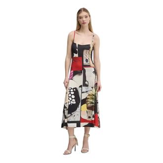 Desigual Dames, Jurken, Veelkleurig, Maat: M Poliester