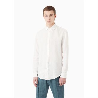 Emporio Armani Mens Emporio Armani Shirt in White - Size X-Large