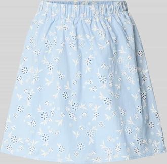 Pieces Regular Fit Mini-Rock aus reiner Baumwolle Modell BANNA in Hellblau, Gr&ouml;&szlig;e XL