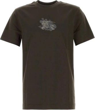 Burberry T-Shirts, male, Green, L, Paisley EKD Shadow Logo T-Shirt