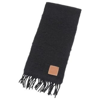 Loewe Pre-owned Scarves, female, Black, Size: ONE SIZE Pre-owned Stole