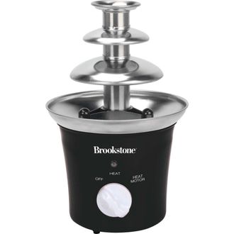 Brookstone Nostalgia 3-Tier Electric Chocolate Fondue Fountain Machine in Black at Nordstrom Rack