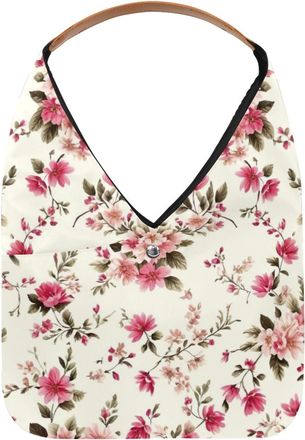 Generic Colorful Flowers Reusable Lightweight Grocery Bags - Foldable Into Compact Pouch, Washable & Sturdy, Multipurpose for Shopping and Travel