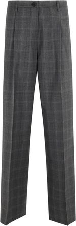 Aspesi checked trousers - Grey