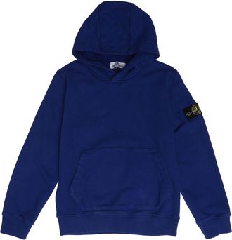 Stone Island Boys Boys Juniors Hoodie in Blue Cotton - Size 14Y