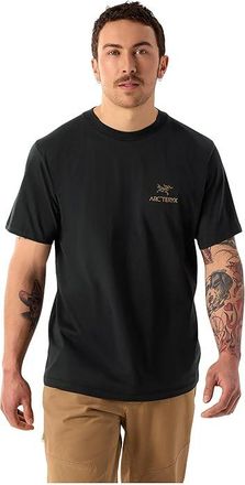 Arc'teryx Kragg SL Cotton Bird Word Short Sleeve Mens Clothing 24K Black : XS