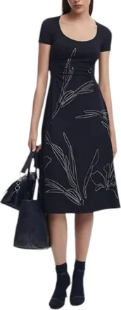 Desigual Womens Casual Dress In Black