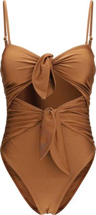 Zimmermann Womens Swimsuit Aster Walnut Polyamide Swimwear Sea Clothing