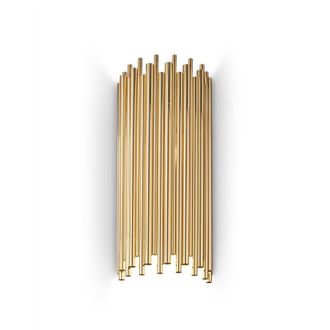 Netlighting Pan 2 Light Wall Light Gold