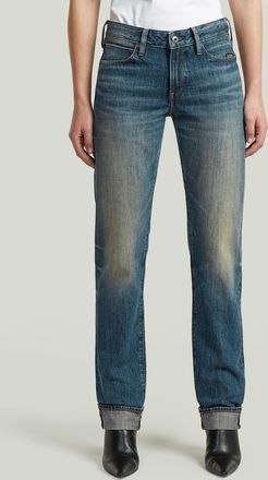 G-Star G-STAR Lennoxx Slim Straight Jeans - Donkerblauw - Dames
