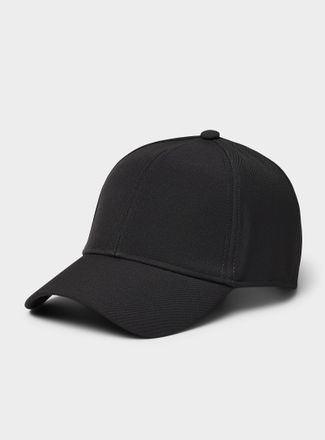 Le 31 Mens Black minimalist cap
