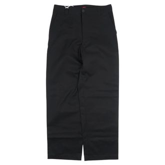 Gucci Straight Trousers, male, Black, Size: S Cotton Twill Pant with Web Detail