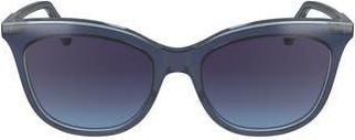 Longchamp 53mm Gradient Cat Eye Sunglasses in Avio/crystal at Nordstrom Rack