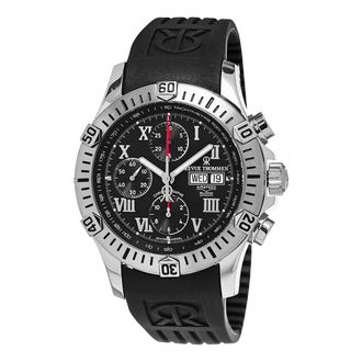 Revue Thommen Air speed Chronograph Automatic Black Dial Mens Watch 16071.6837