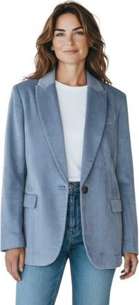 Brunello Cucinelli Sky Blue Corduroy Blazer, Brand Size 44 (US Size 10)