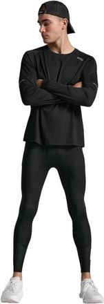 2XU Aero Mesh Compression Tights in Black/silver Reflective at Nordstrom, Size Xx-Large