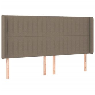 vidaXL Cabecero Con Led De Tela Gris Taupe 163x16x118/128 Cm Vidaxl