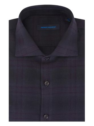 Patrick Assaraf checked shirt - men - Cotton - M - Grey