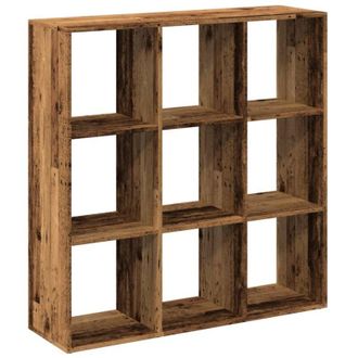 vidaXL Librer&iacute;a Divisora Madera Ingenier&iacute;a Envejecida 102x29x103,5 Cm Vidaxl