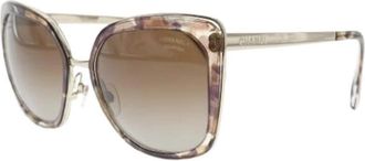 Chanel Pre-owned Plastic zonnebril - Dames - Vintage Accessoires - Veelkleurig - ONE Size - Vintage