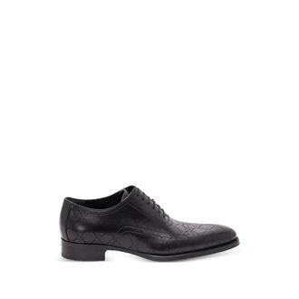 Gucci GG Perforated Leather Oxford Shoes