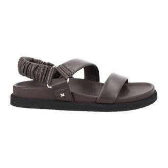 Max Mara Mxamacro Sandalen - Dames - Sandalen - Bruin - 37 EU - Leer - Schoenen