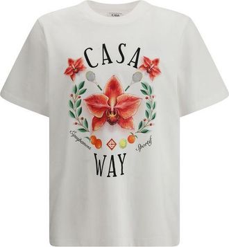 Casablanca Witte Katoenen T-Shirt