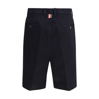Thom Browne Mens Blue Polyester Bermuda Shorts