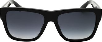 Moschino Zonnebril Met Grijze Gradient Glazen En Zwarte Accenten