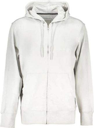 Calvin Klein Zip-up Hoodie Casual Style - Heren - Vesten met rits - Grijs - M - Katoen - Hoodies & sweatvesten