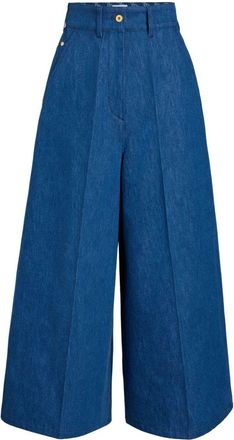 Patou organic-denim wide-leg jeans - women - Cotton - 38 - Blue