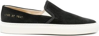 Common Projects Minimal Slip-On - Dames - Loafers - Zwart - 34 EU - Leer - Schoenen
