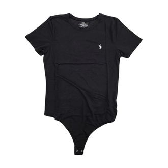 Polo Ralph Lauren Body, female, Black, Size: S Short Sleeve Bodysuit
