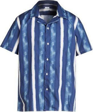 8 by YOOX PRINTED CAMP-COLLAR S/SLEEVE OVERSIZE SHIRT