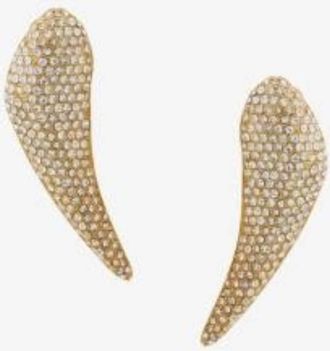 Roberto Cavalli Ladies Gold Greco Strass Crystal Earrings