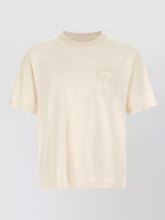 Visvim wool linen ribbed crew neck short sleeve t-shirt