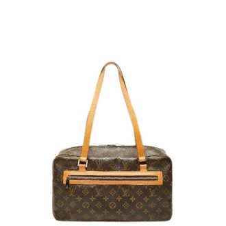Louis Vuitton Pre-owned Shoulder Bags, female, Brown, Size: ONE SIZE Pre-owned Monogram Cite GM Shoulder Bag
