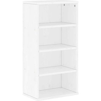 vidaXL Armadietto Laterale odda Bianco 40x24x79 cm Legno Massello Pino - Vidaxl