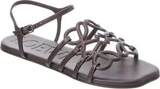 Loewe Petal Anagram Leather Sandal