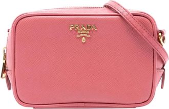 Prada Pre-owned Cross Body Bags, female, Pink, Size: ONE SIZE Pre-owned Camera Crossbody Bag