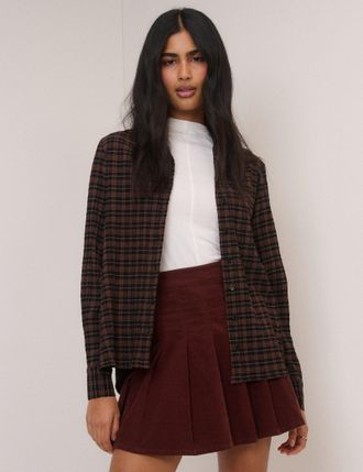 Nobody's Child Brown And Black Check Shirt