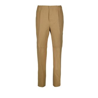 Fendi Heren, Broeken, Bruin, Maat: M Katoen