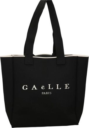 Ga&euml;lle Paris Maxi Shopper Con Logo Ricamato - Dames - Shoppers - Zwart - ONE Size - Tassen