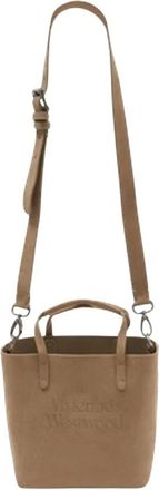 Vivienne Westwood Cross Body Bags, female, Beige, Size: ONE SIZE Studio Small Shopper