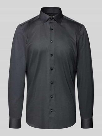 Olymp Level 5 Body Fit Businesshemd mit Kentkragen in Anthrazit, Gr&ouml;&szlig;e 42