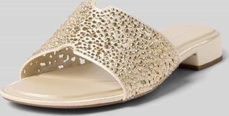 Tamaris Tamaris Pantoletten mit Strassstein-Besatz in Offwhite, Gr&ouml;&szlig;e 36