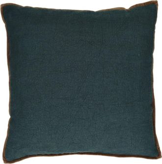 POMAX Coj&iacute;n de algod&oacute;n azul 45X45