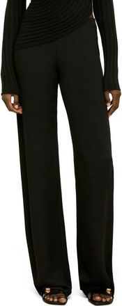 Cult Gaia Sara Floral Silk Wide Leg Pants in Black at Nordstrom, Size X-Small