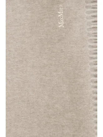 Max Mara Womens Cashmere Scarf Baci Beige Scarfs